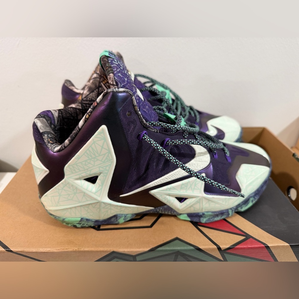Lebron all star  Purple and Mint Sneakers